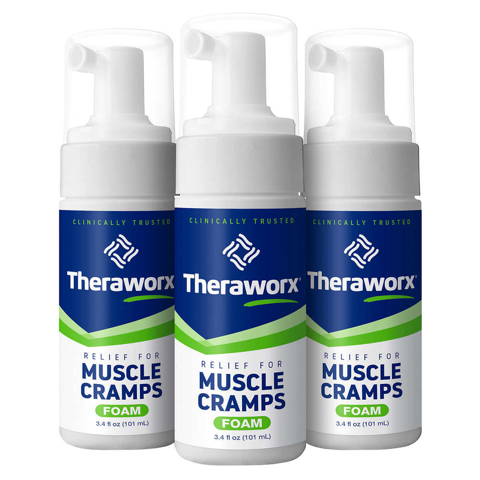 Theraworx Muscle Cramp & Spasm, 3-pack