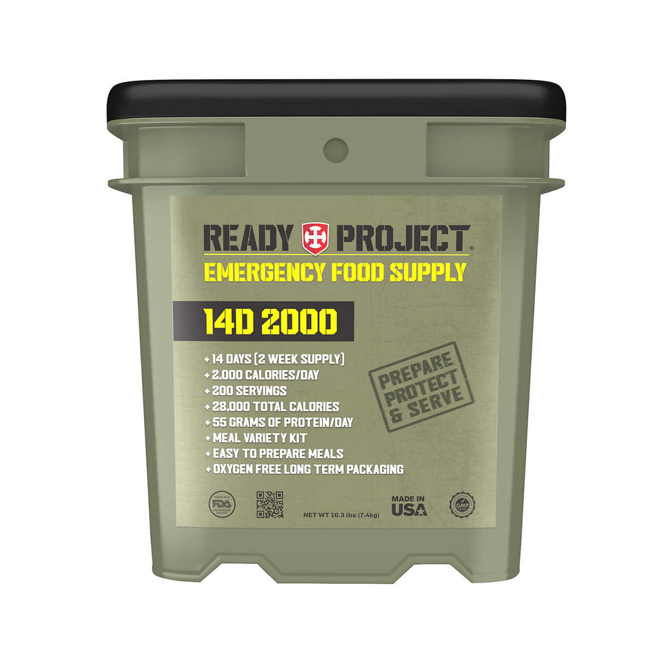 Ready Project 14D 2000 Emergency Food Supply (200 Total Servings)