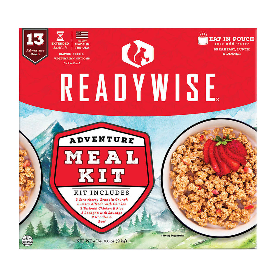 ReadyWise Adventure 13 Packable Meal Kit (32.5 Total Servings)
